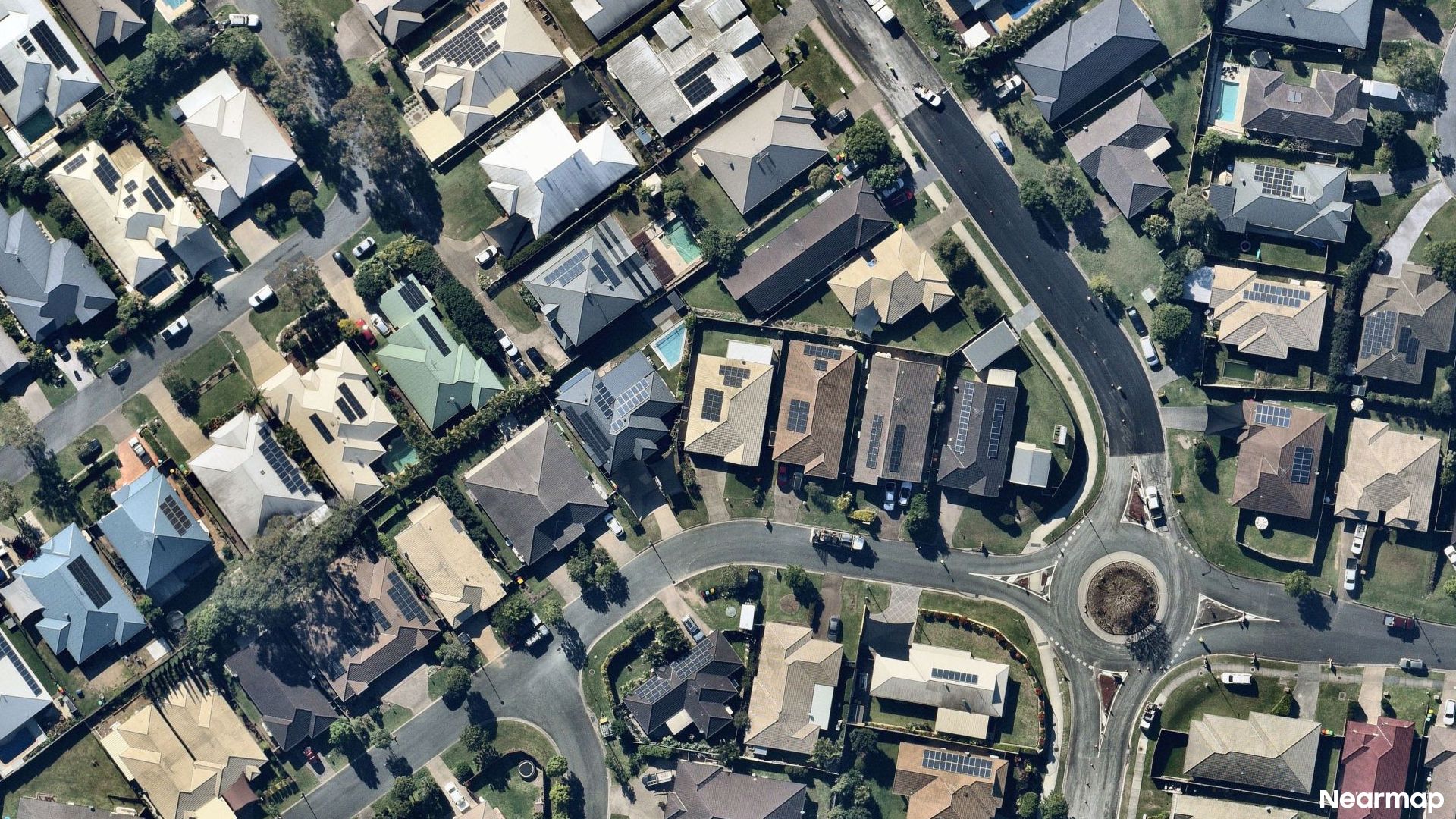 Vertical aerial view