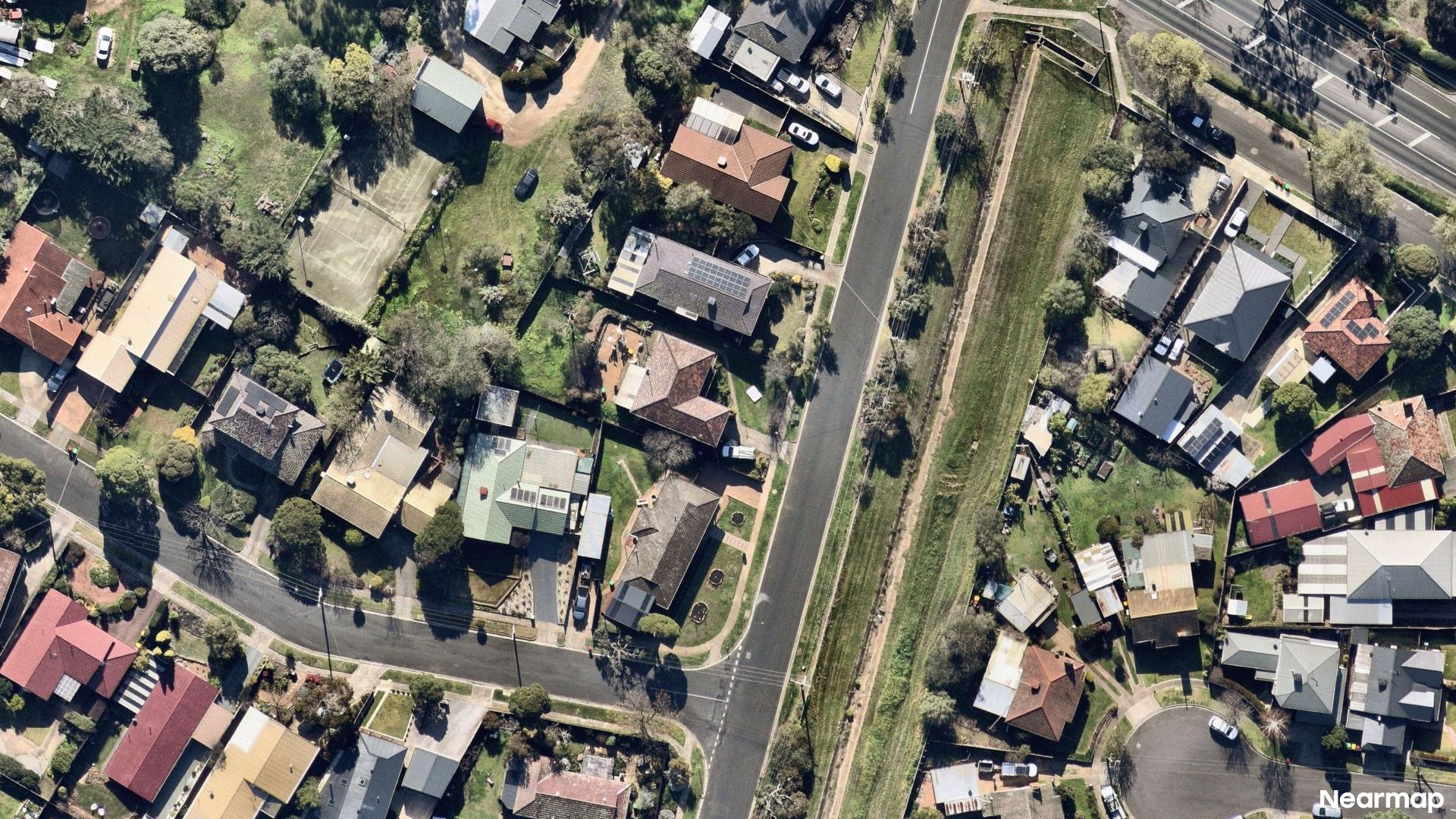 Vertical aerial view