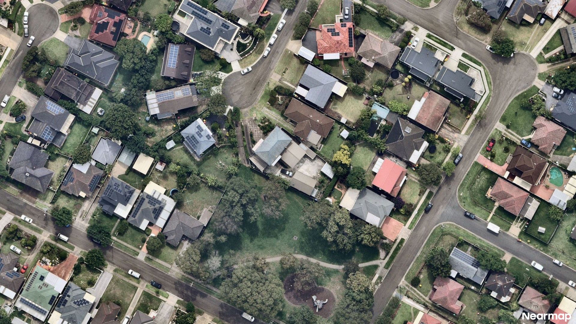 Vertical aerial view