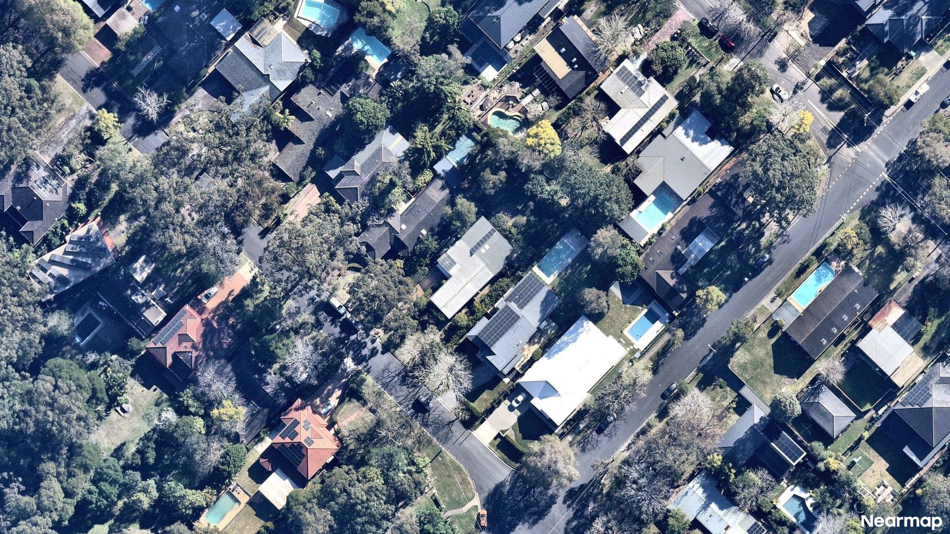 Vertical aerial view