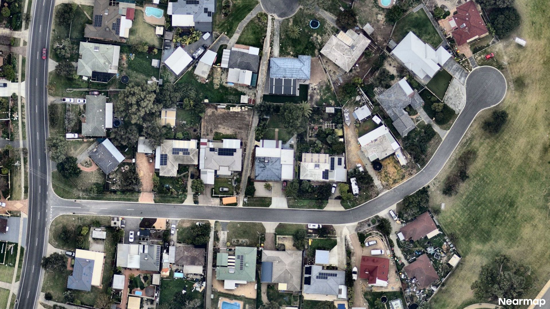Vertical aerial view