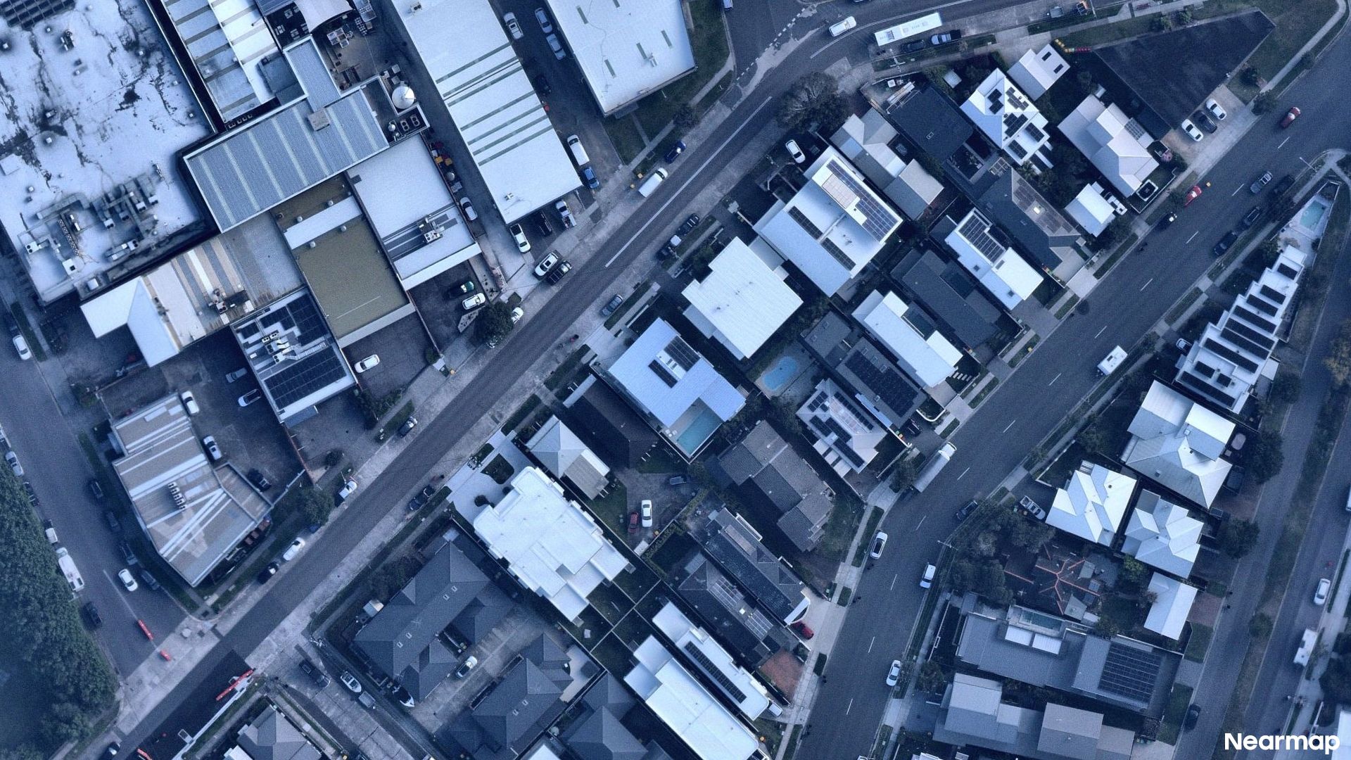 Vertical aerial view
