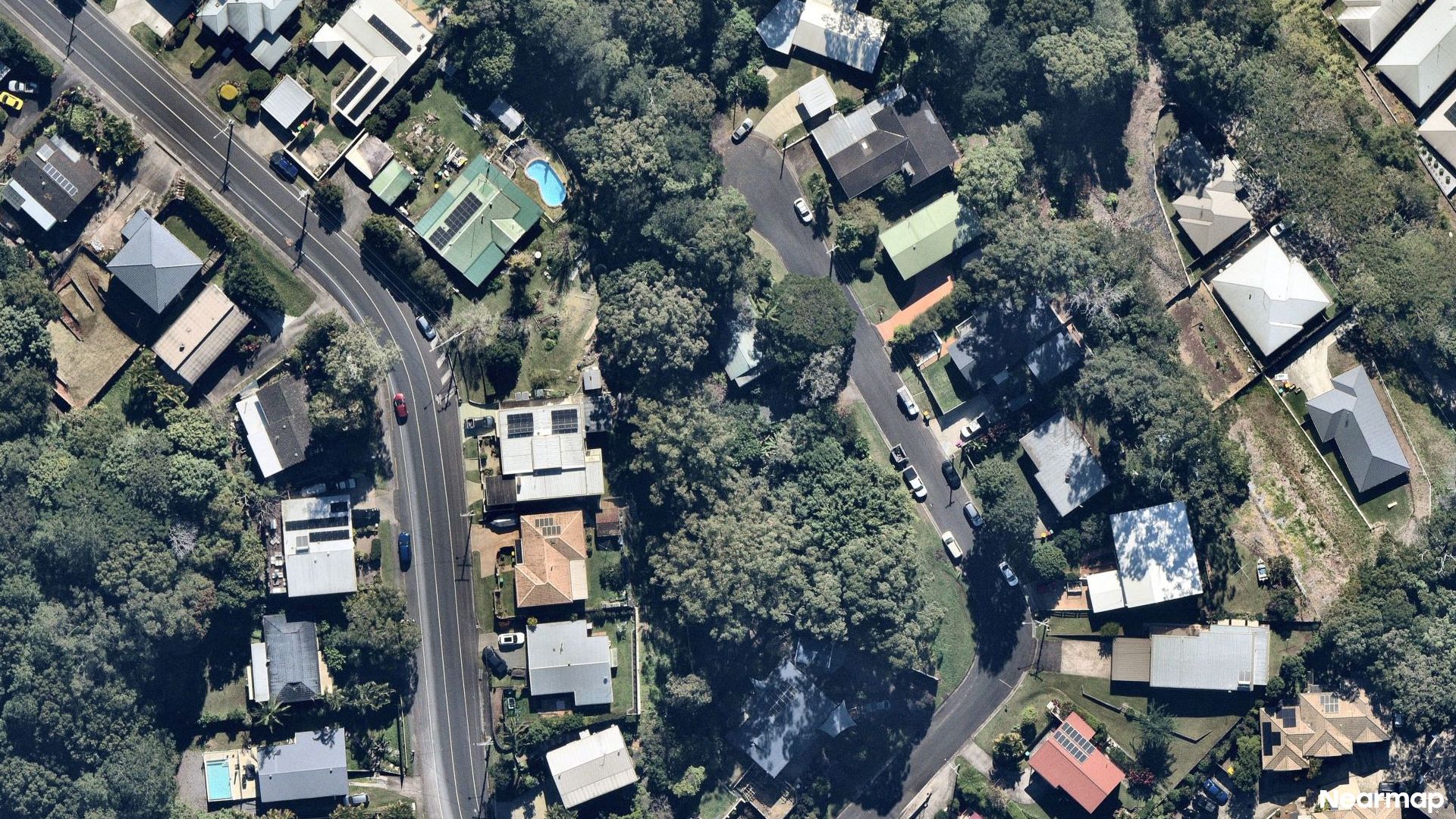 Vertical aerial view