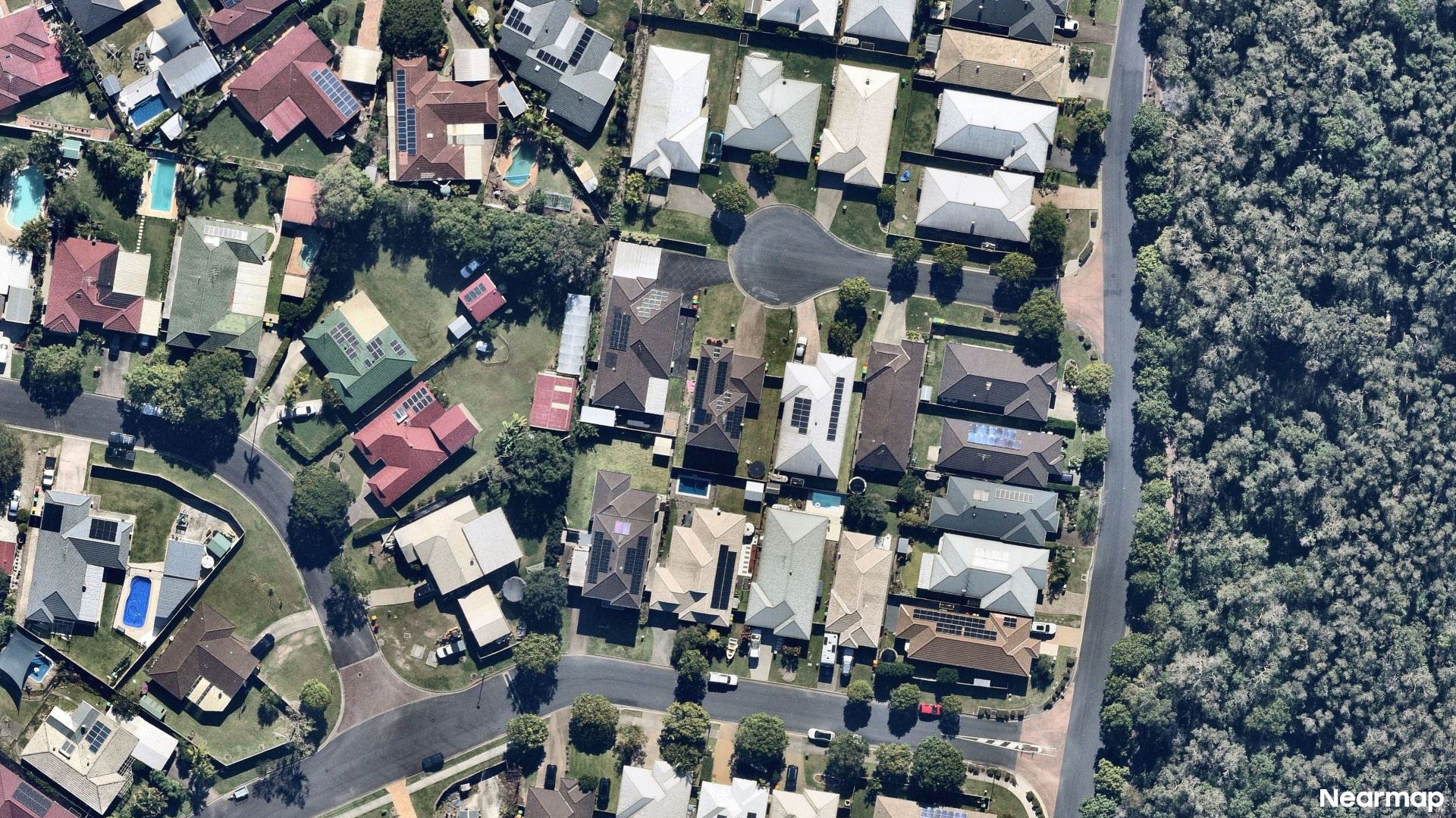 Vertical aerial view