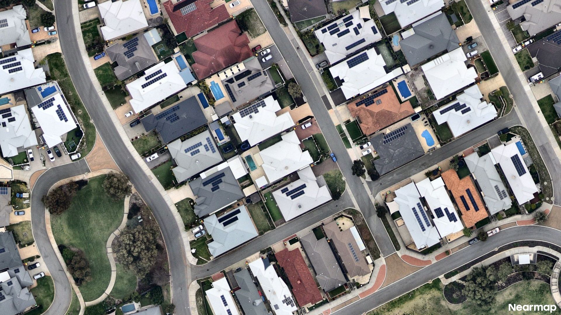 Vertical aerial view