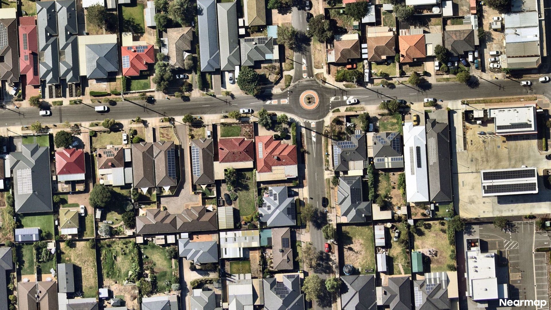 Vertical aerial view
