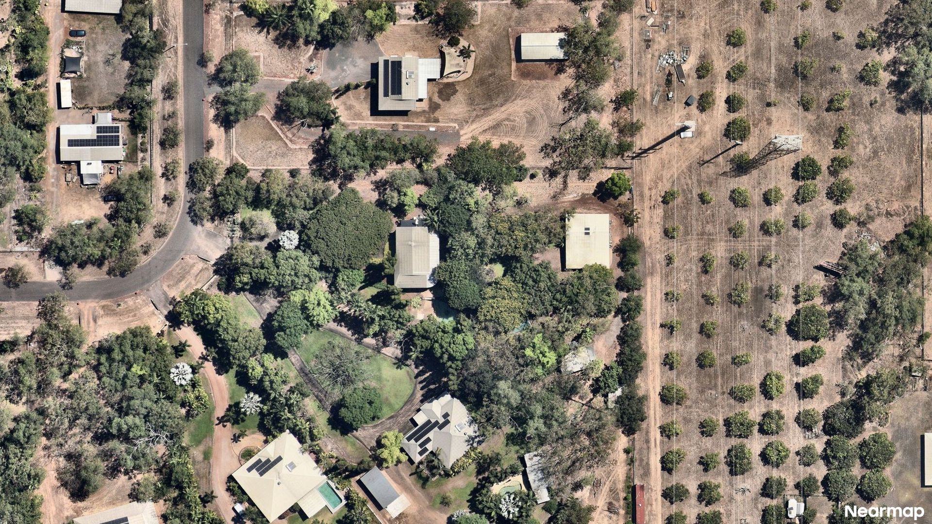 Vertical aerial view