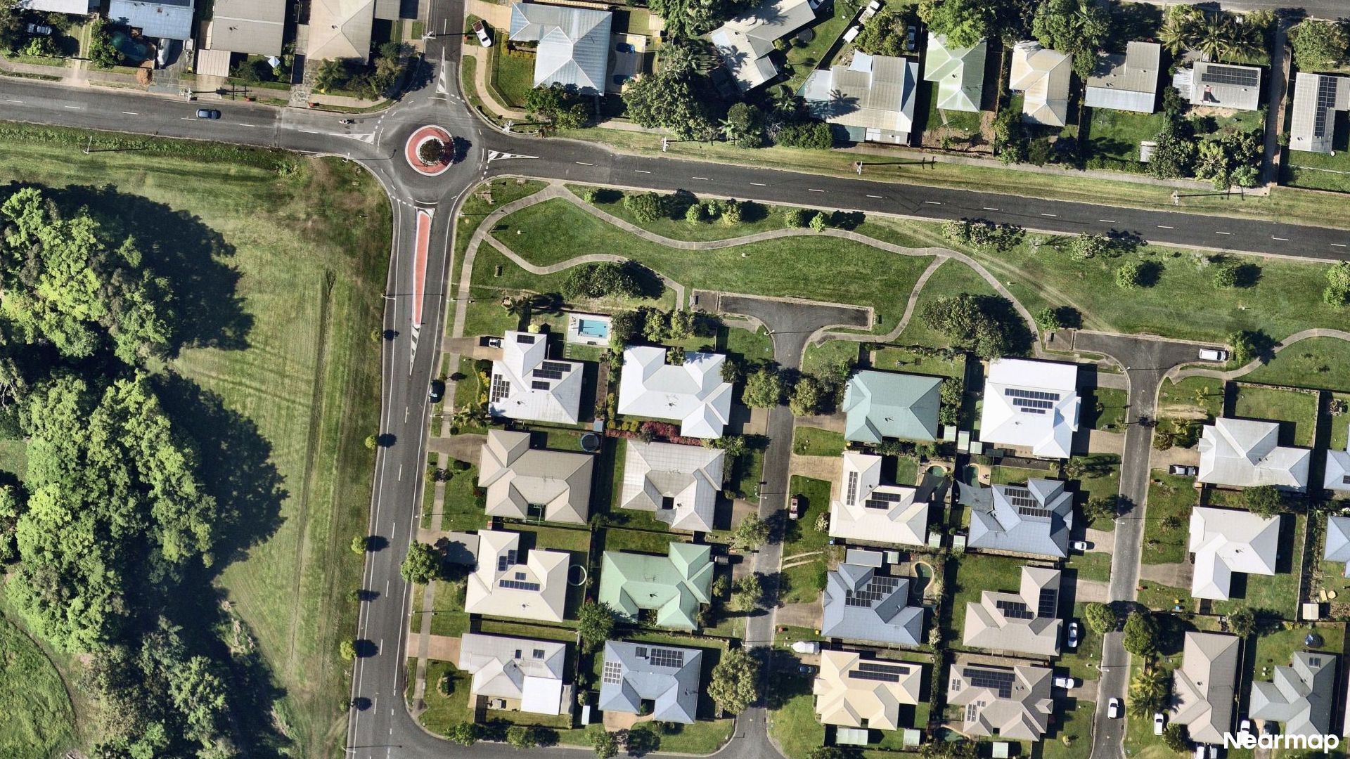 Vertical aerial view
