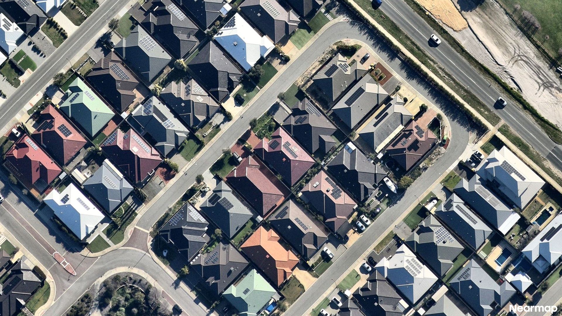 Vertical aerial view
