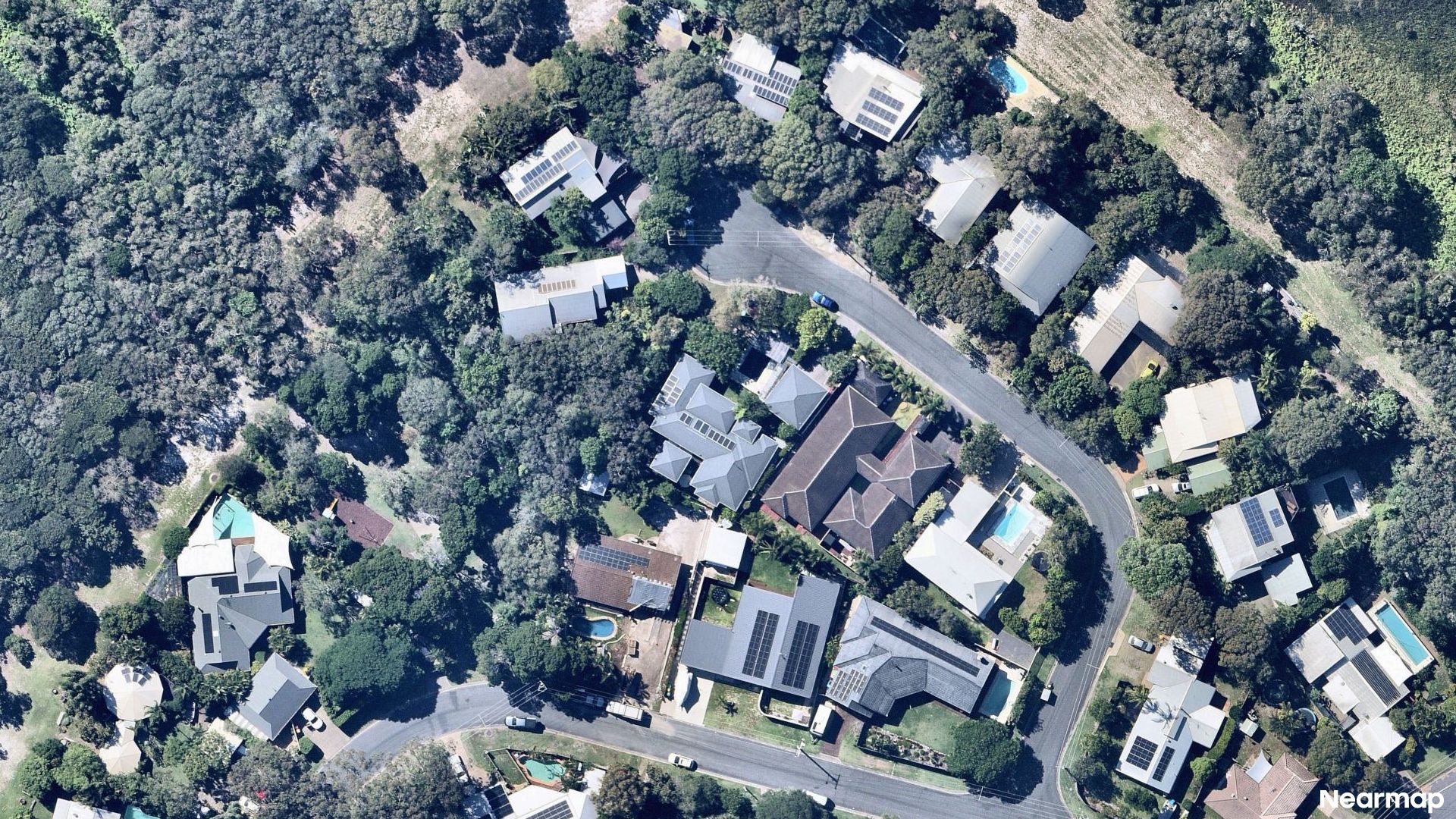 Vertical aerial view