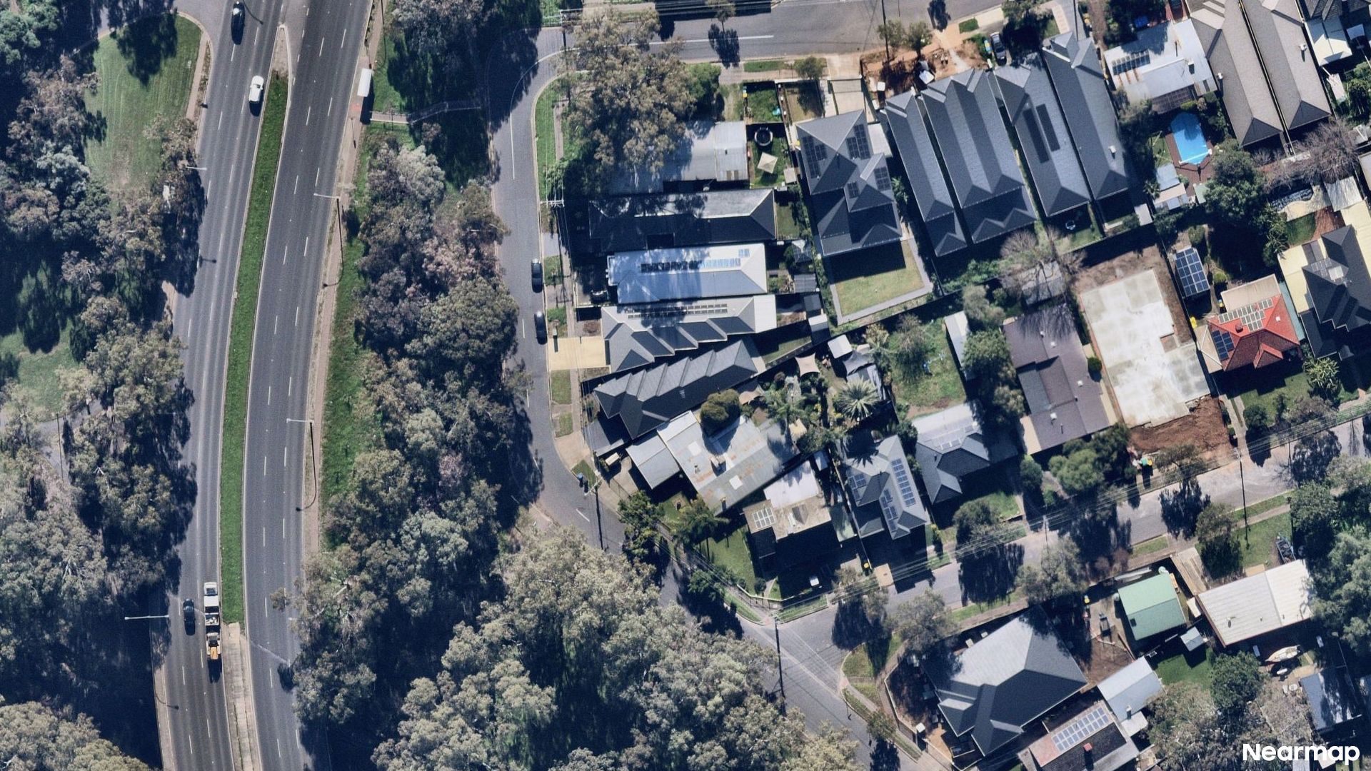 Vertical aerial view