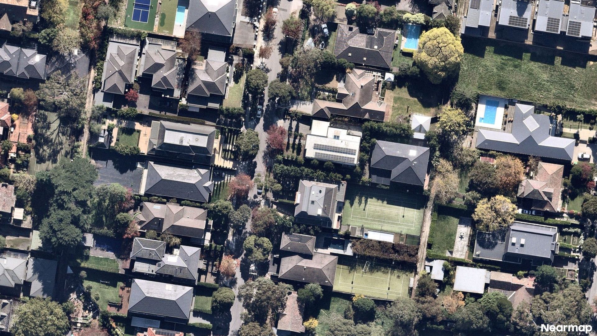 Vertical aerial view