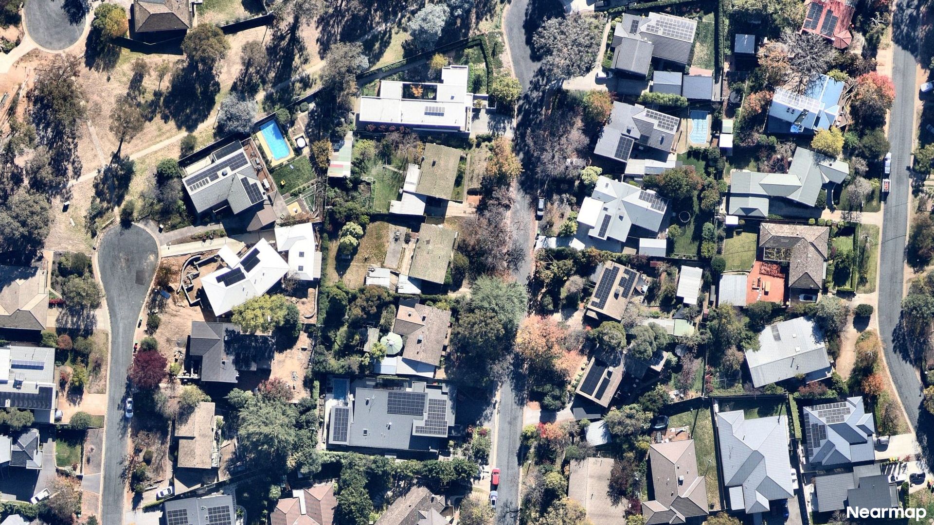 Vertical aerial view