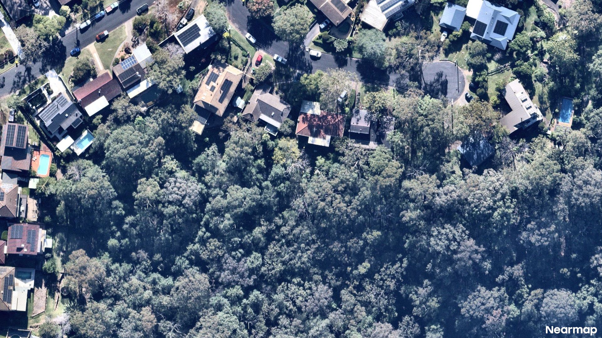 Vertical aerial view