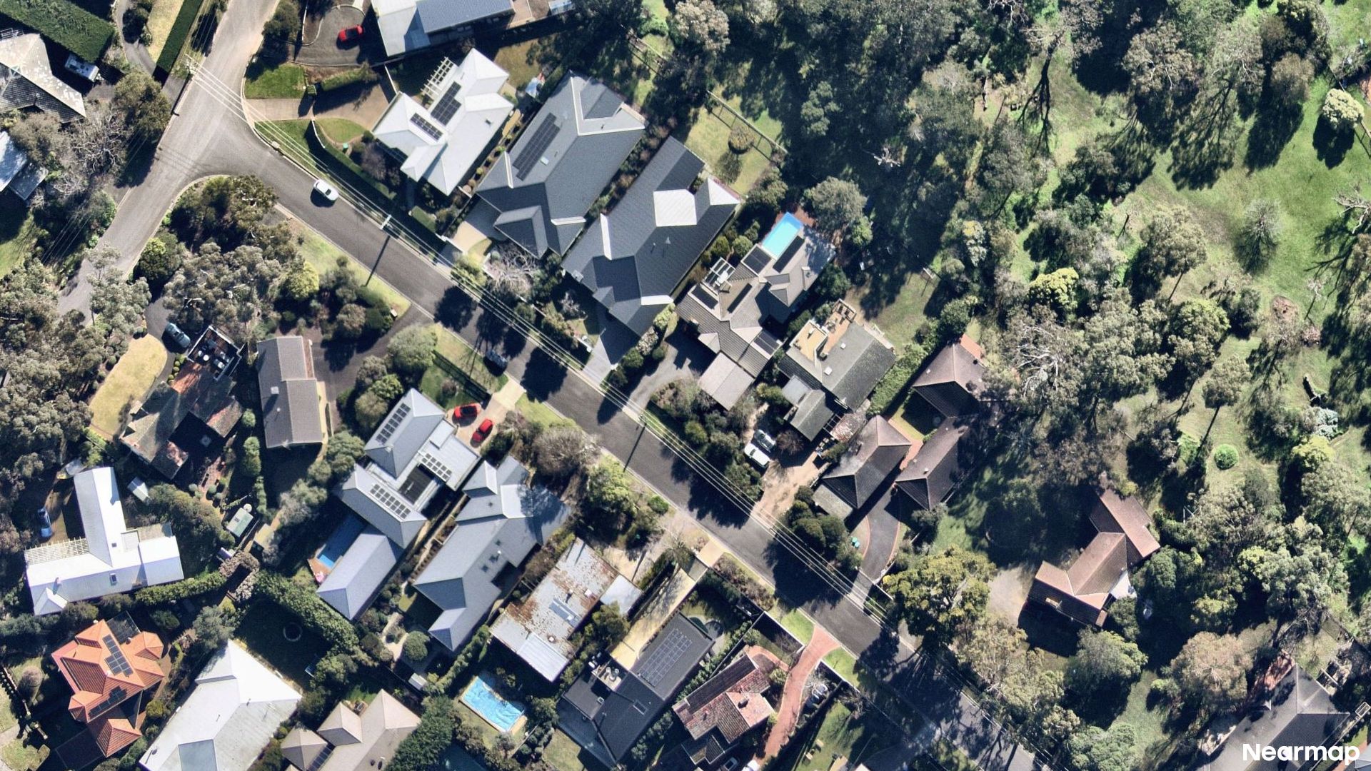 Vertical aerial view