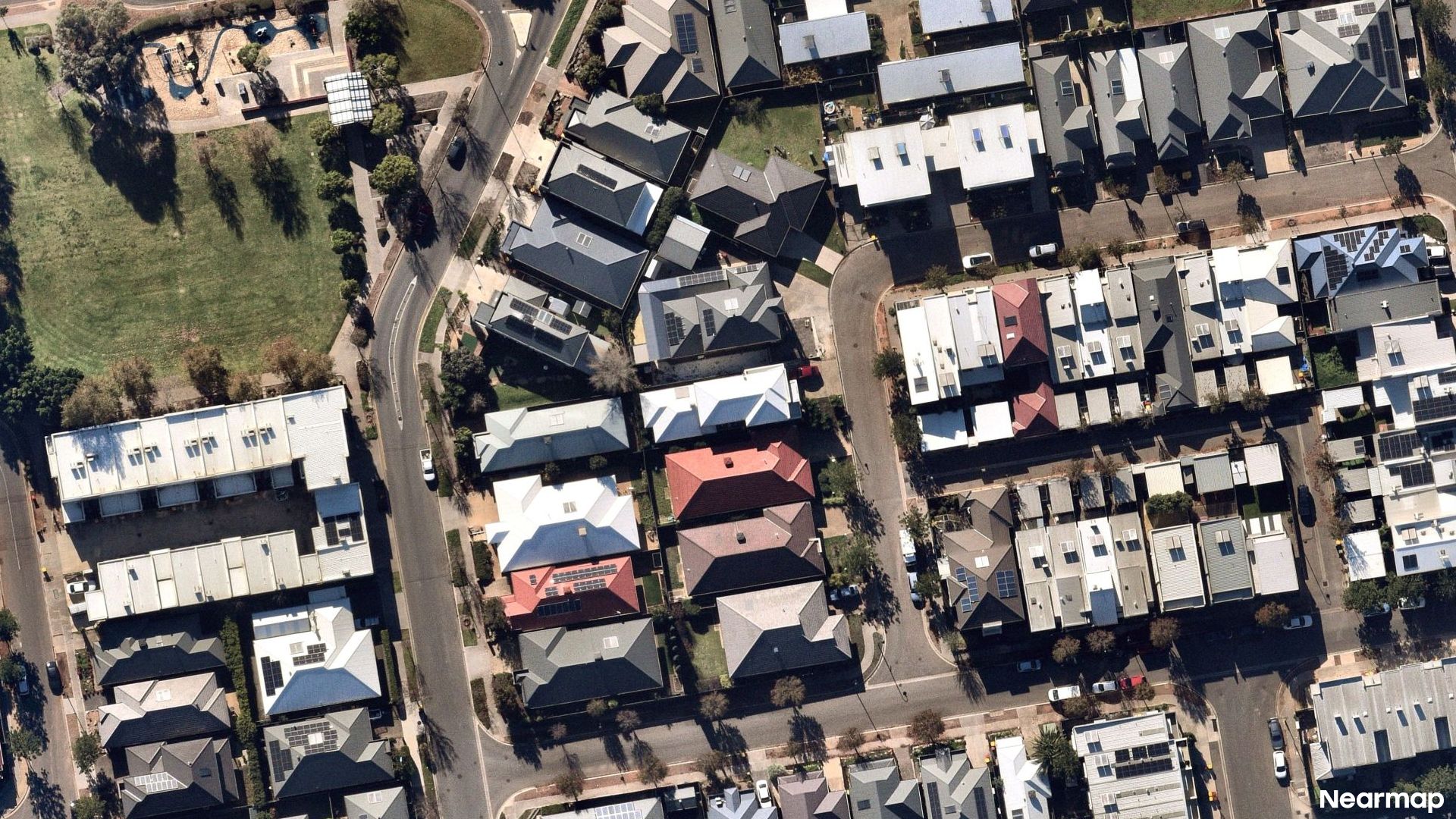 Vertical aerial view
