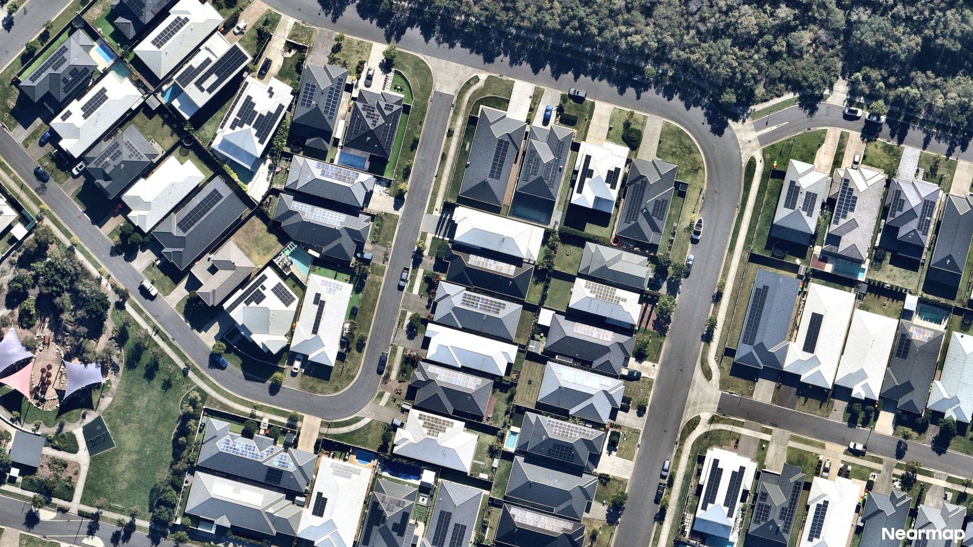 Vertical aerial view