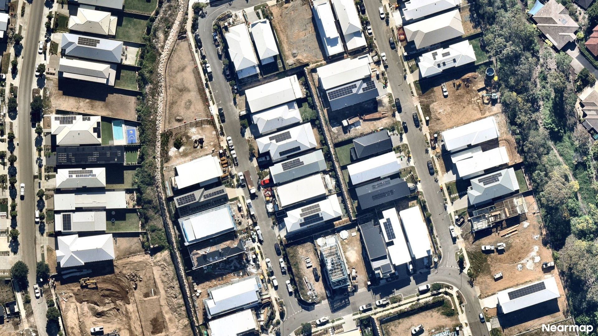 Vertical aerial view