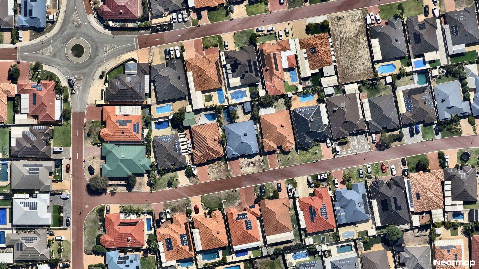 Vertical aerial view