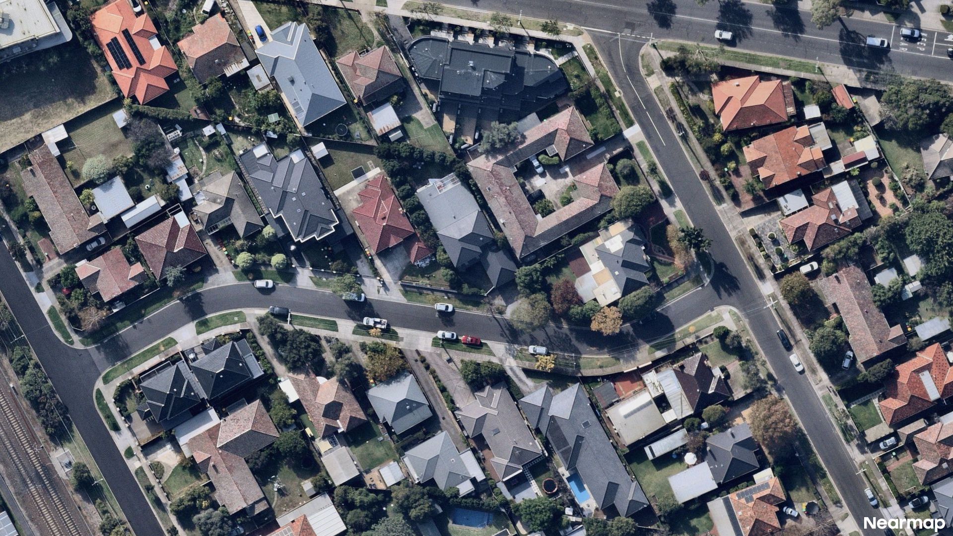 Vertical aerial view