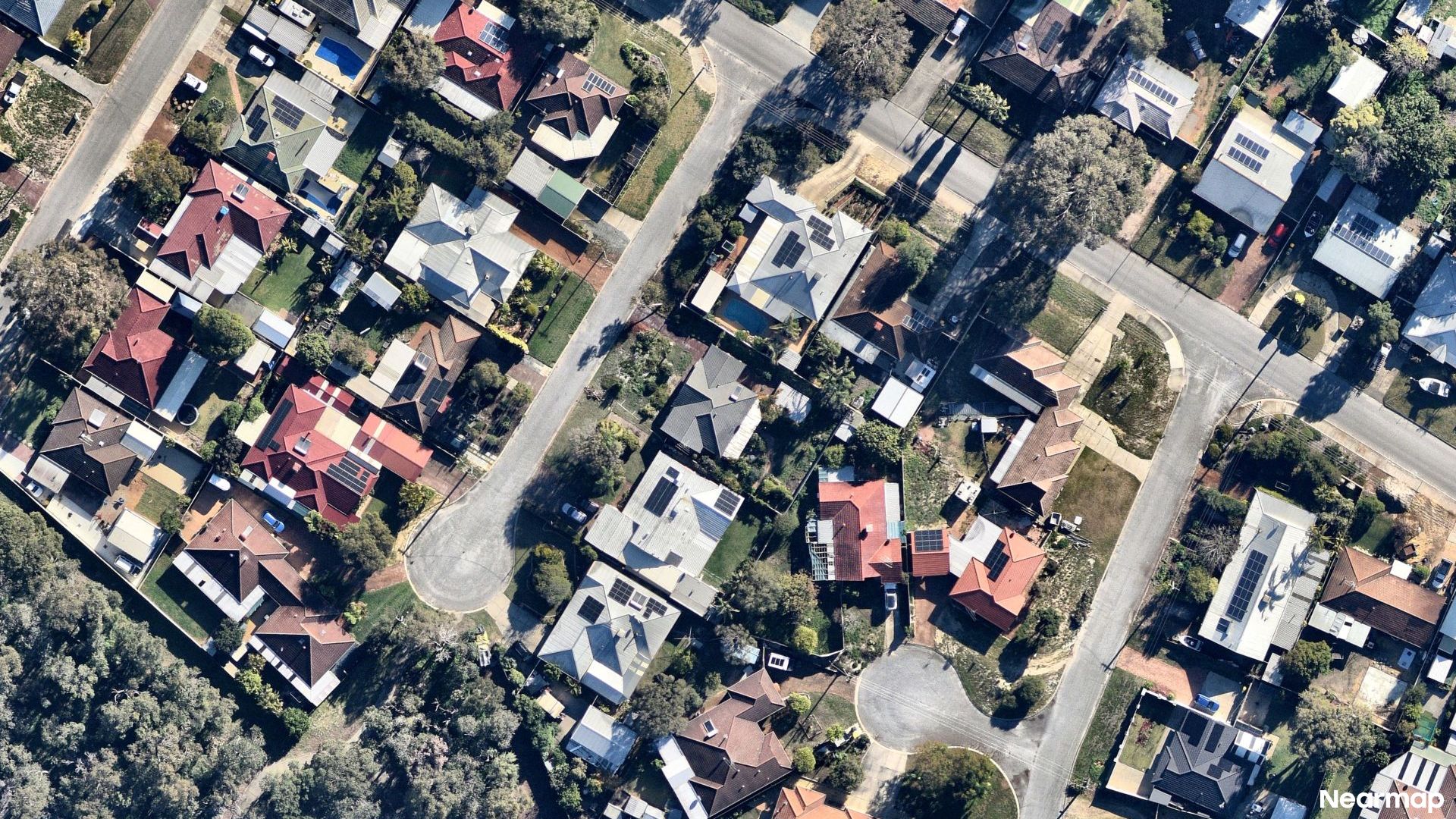 Vertical aerial view