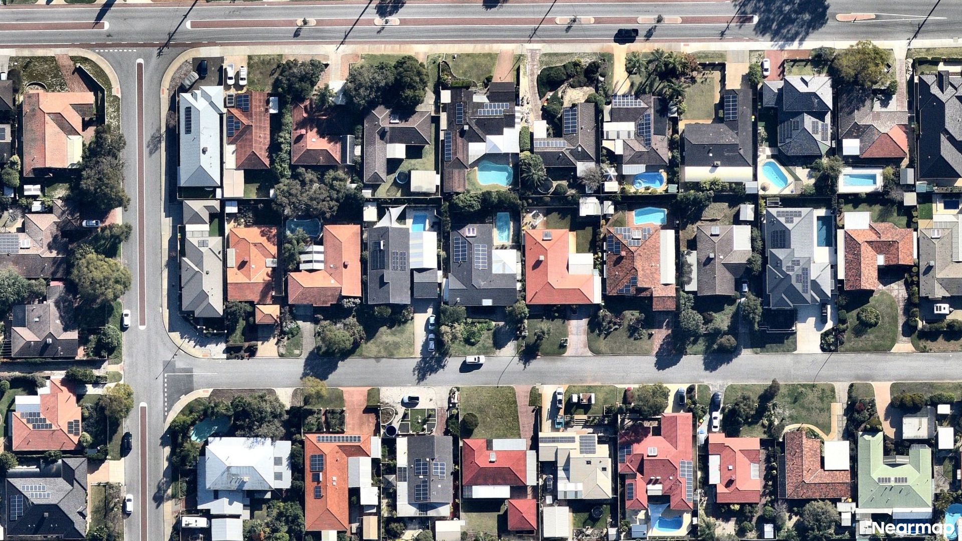 Vertical aerial view