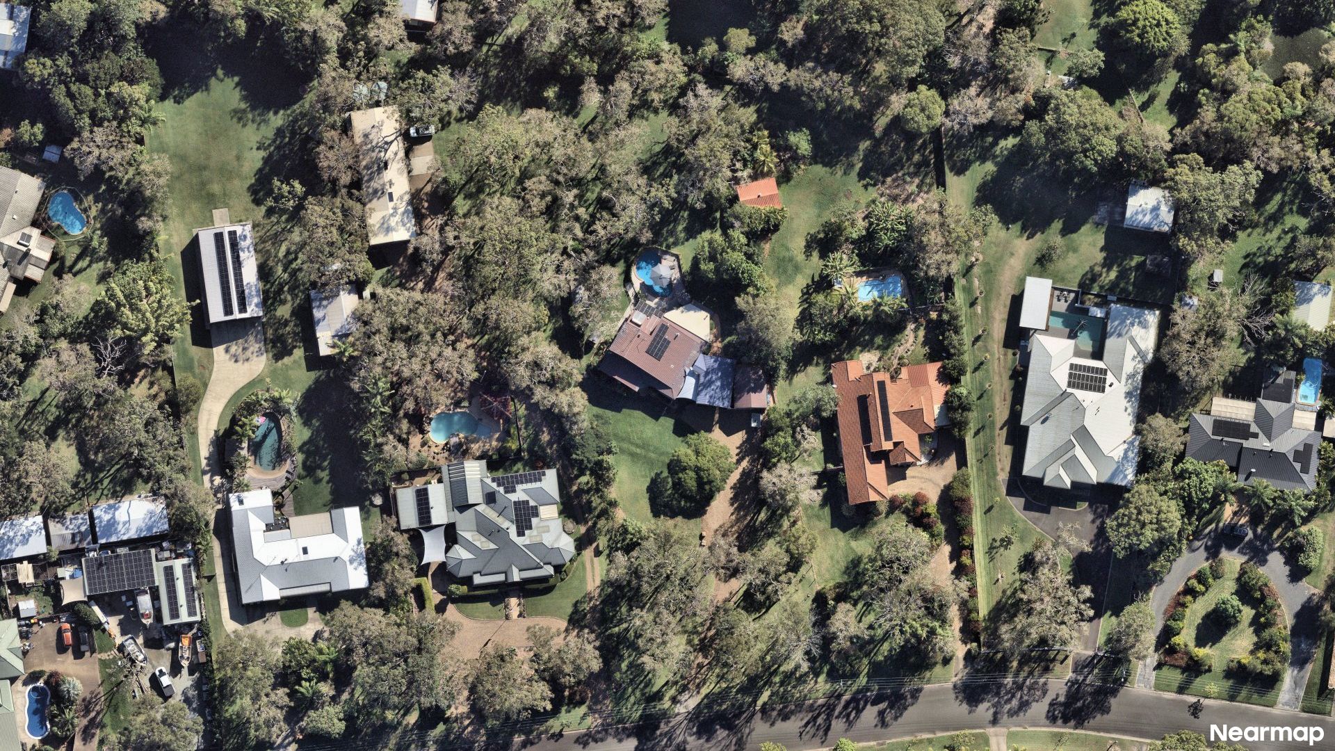 Vertical aerial view