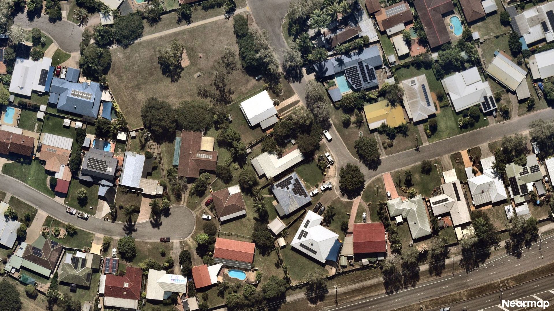 Vertical aerial view
