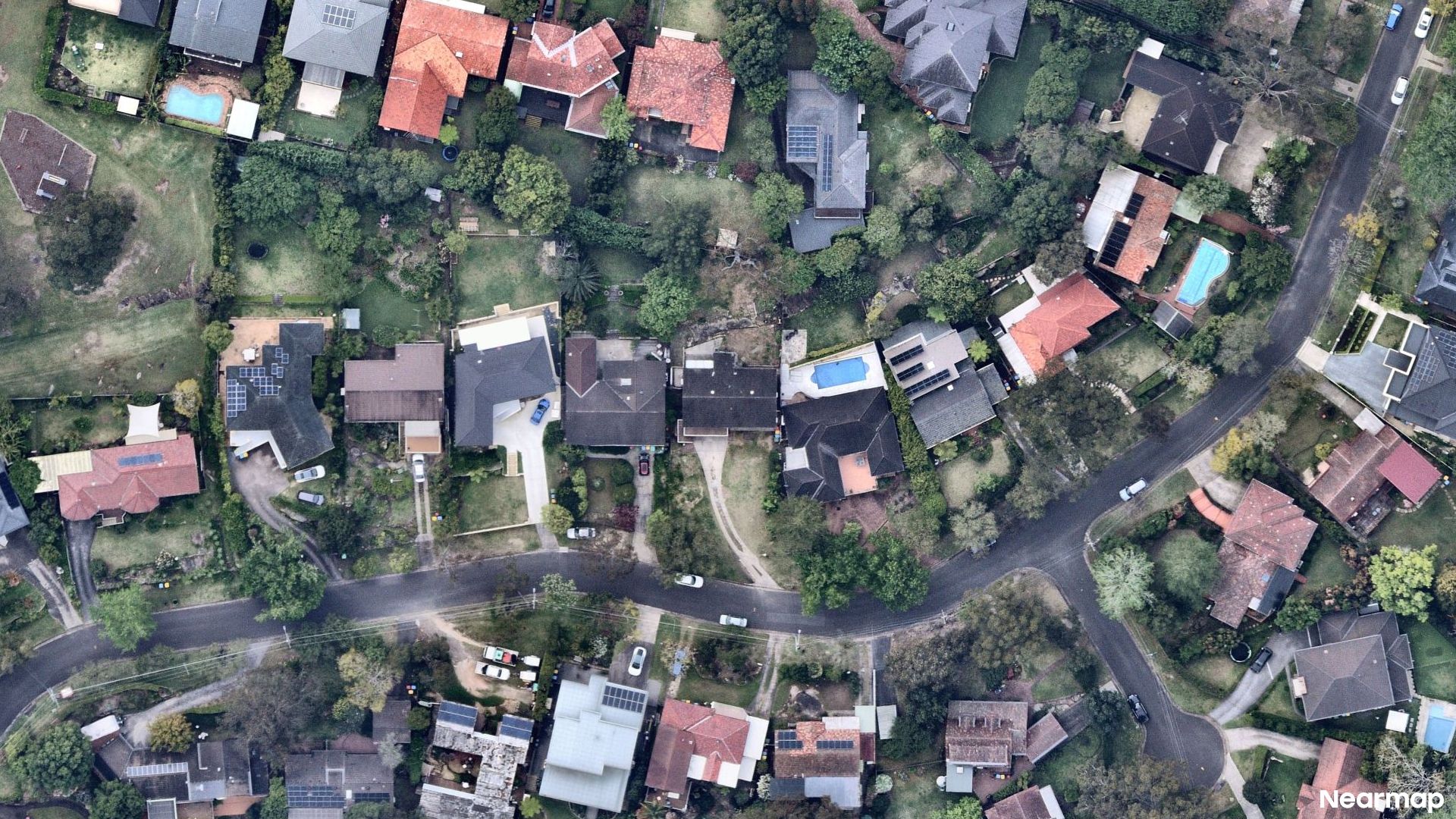 Vertical aerial view
