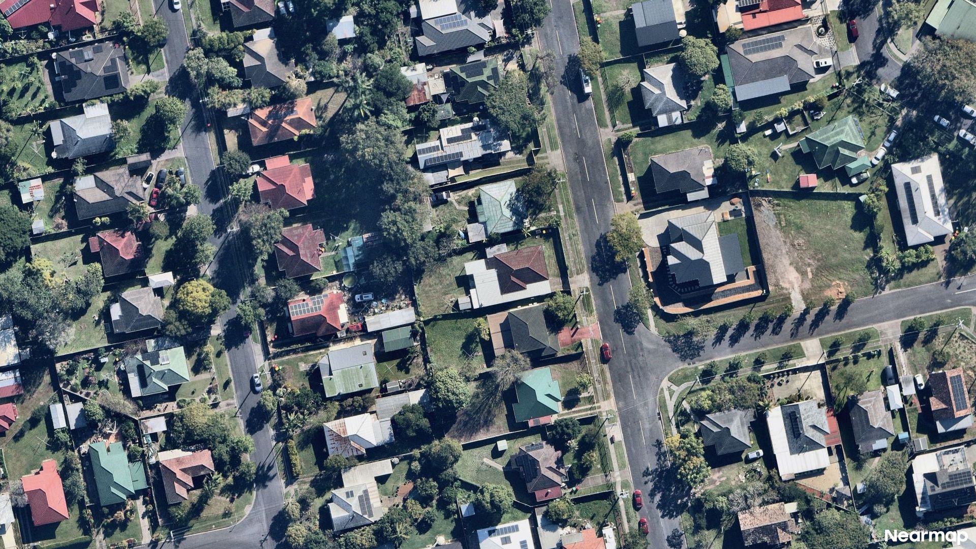 Vertical aerial view