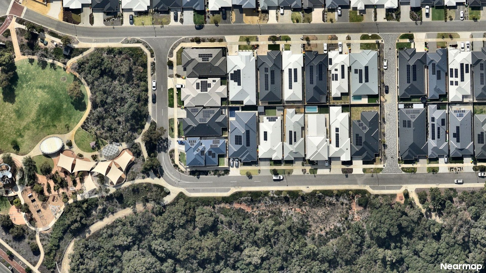 Vertical aerial view