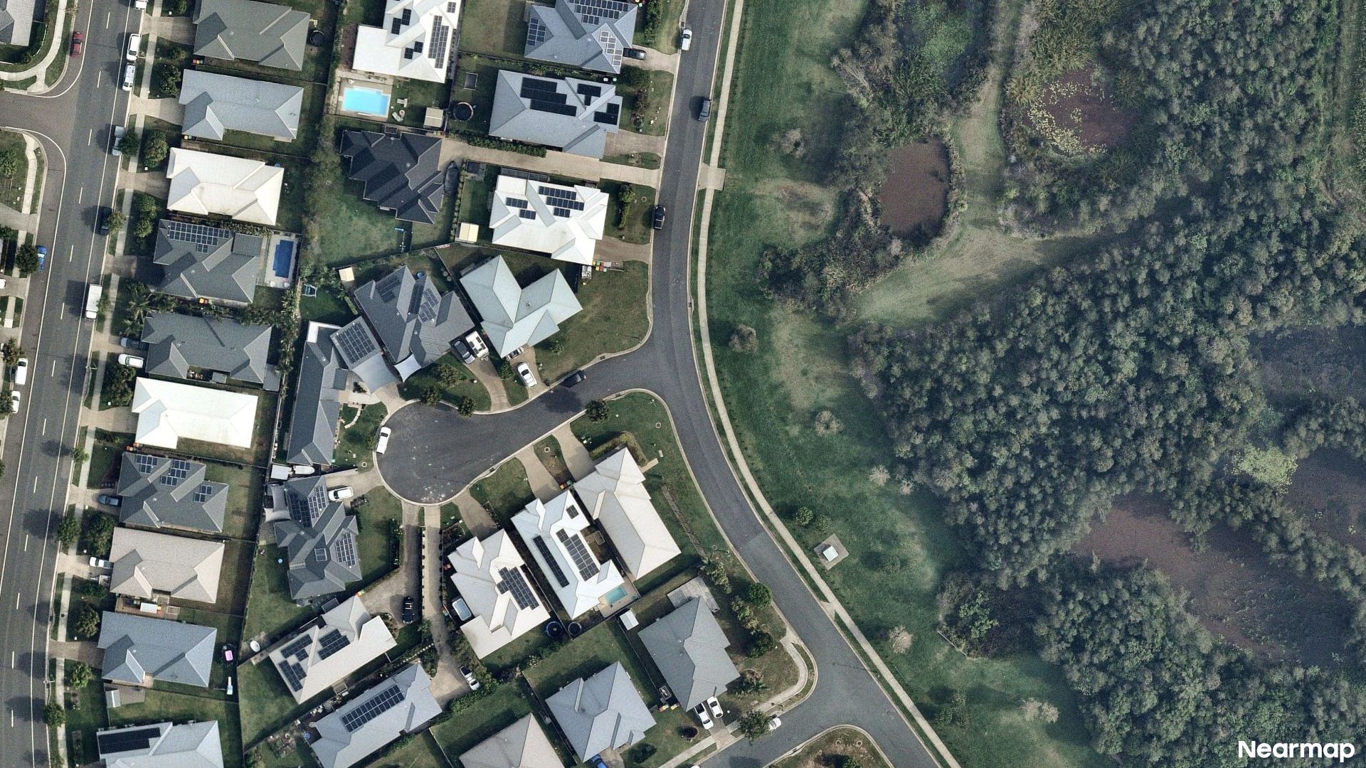 Vertical aerial view