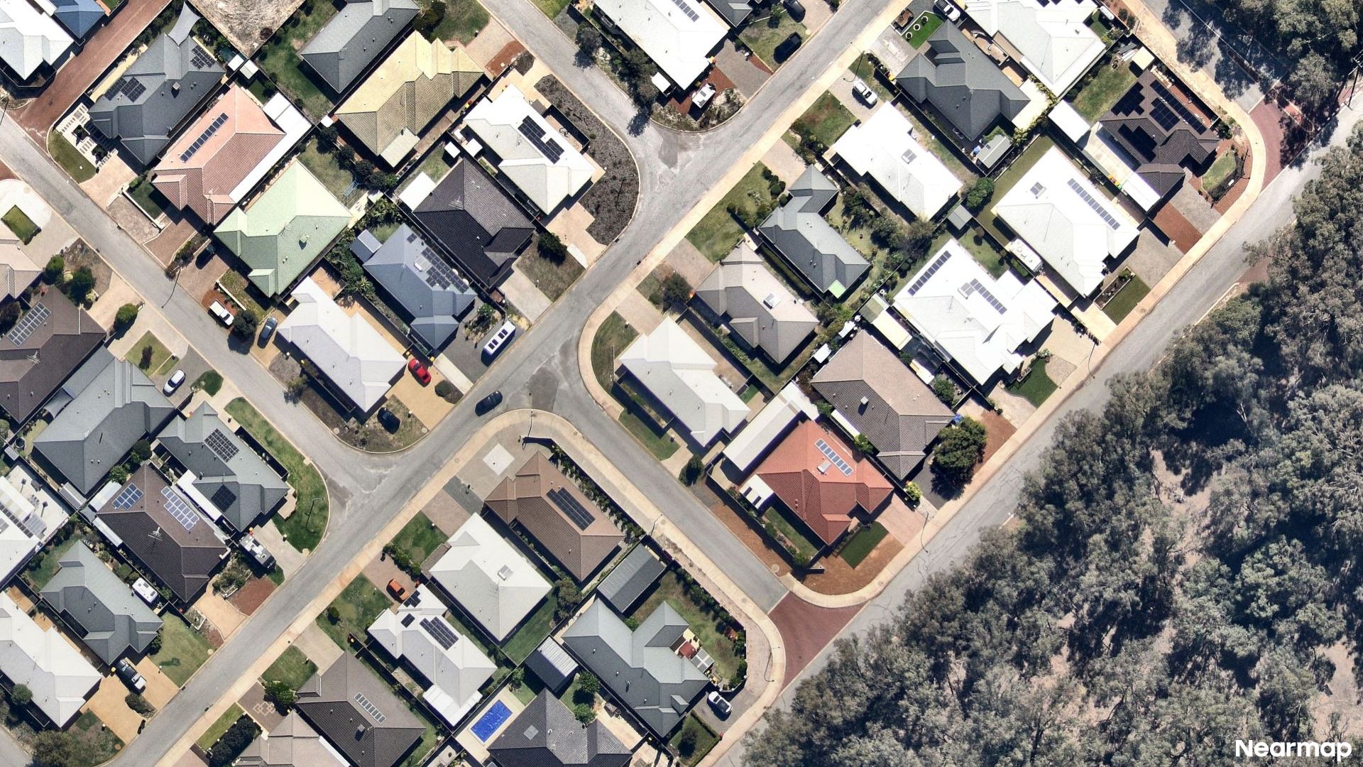 Vertical aerial view