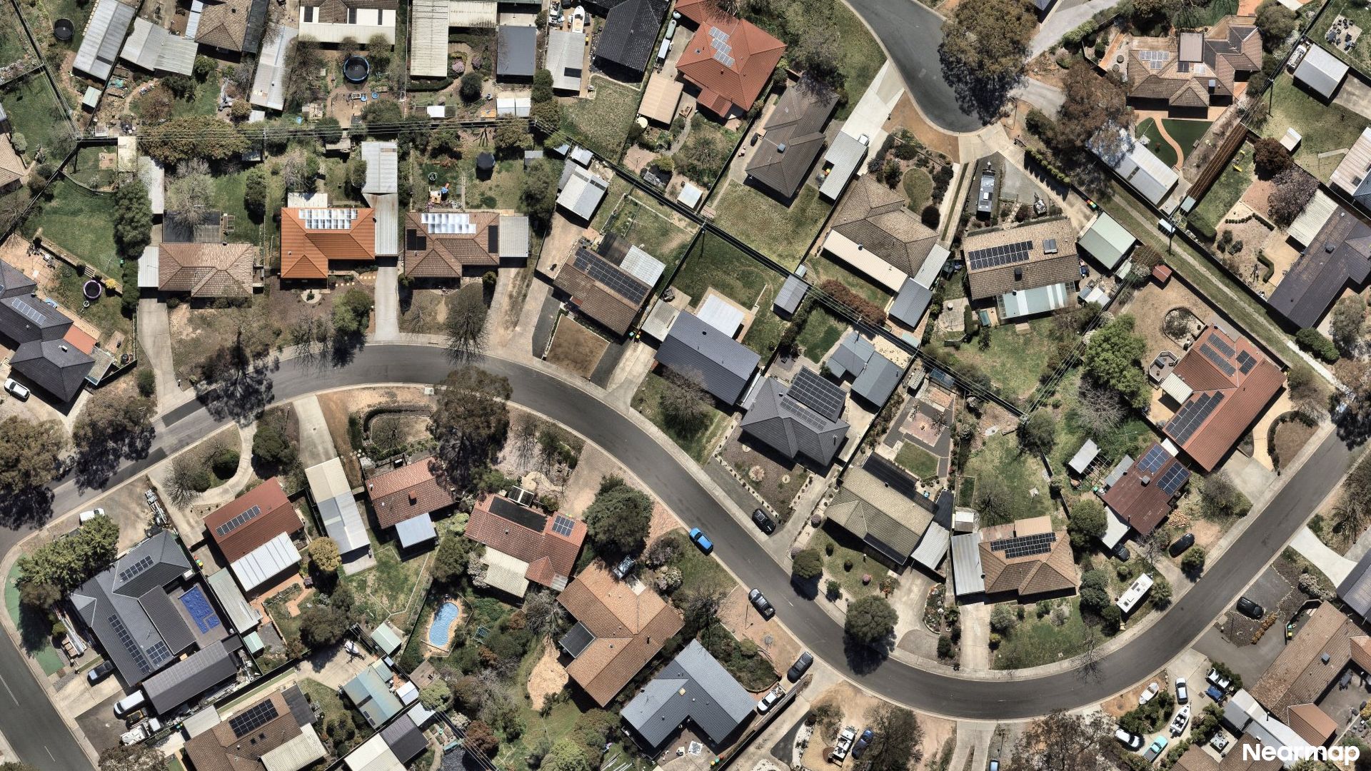 Vertical aerial view