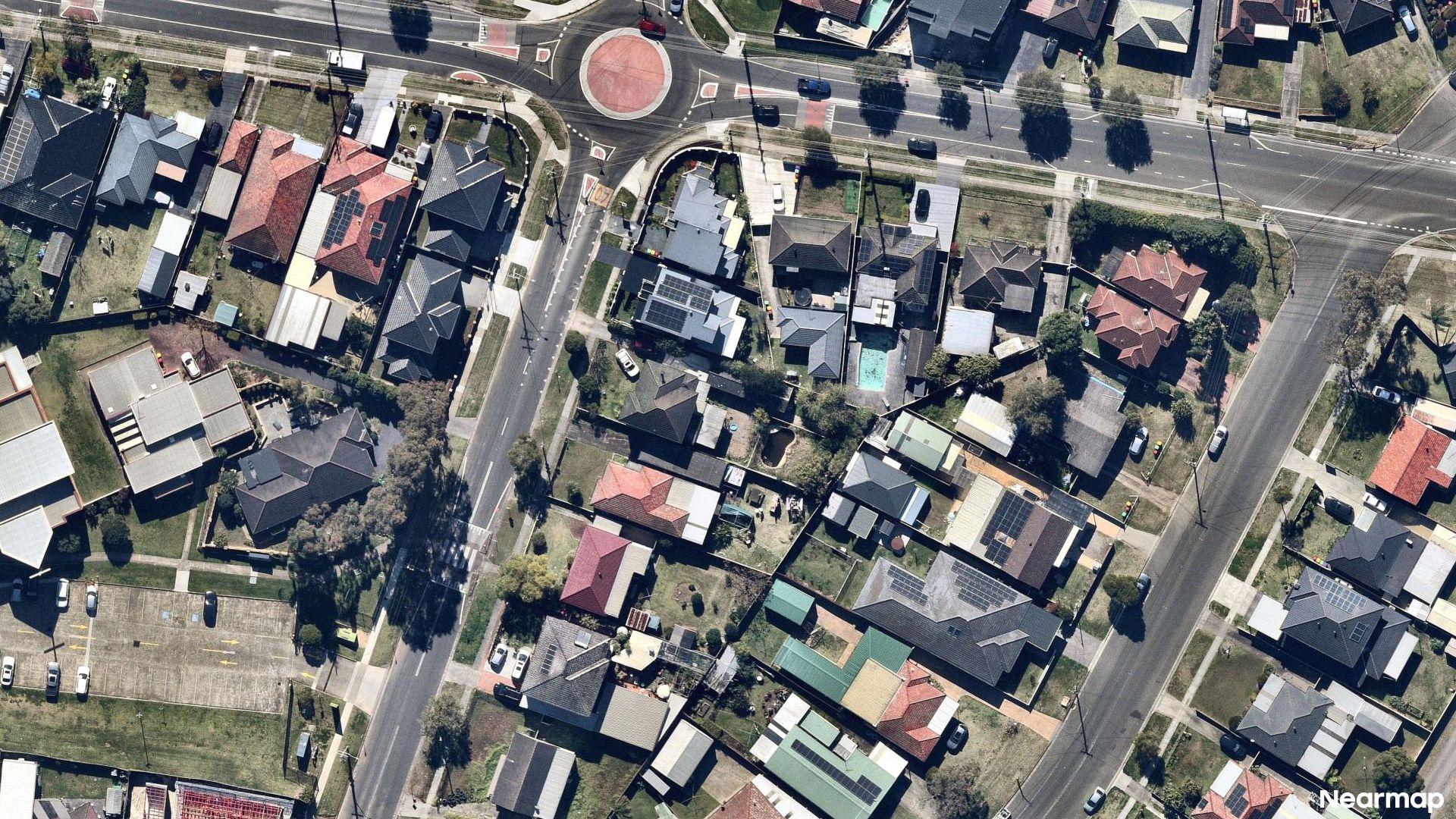 Vertical aerial view