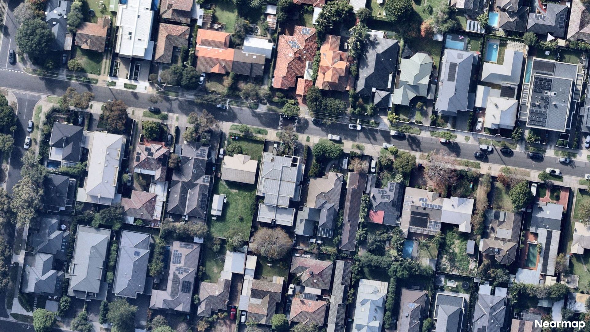 Vertical aerial view