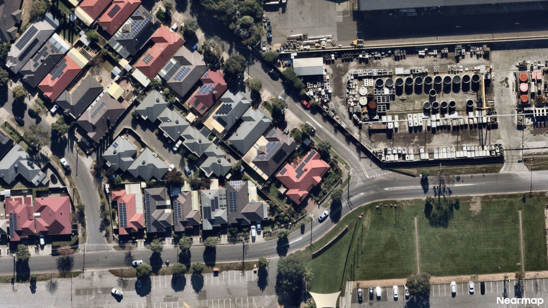 Vertical aerial view