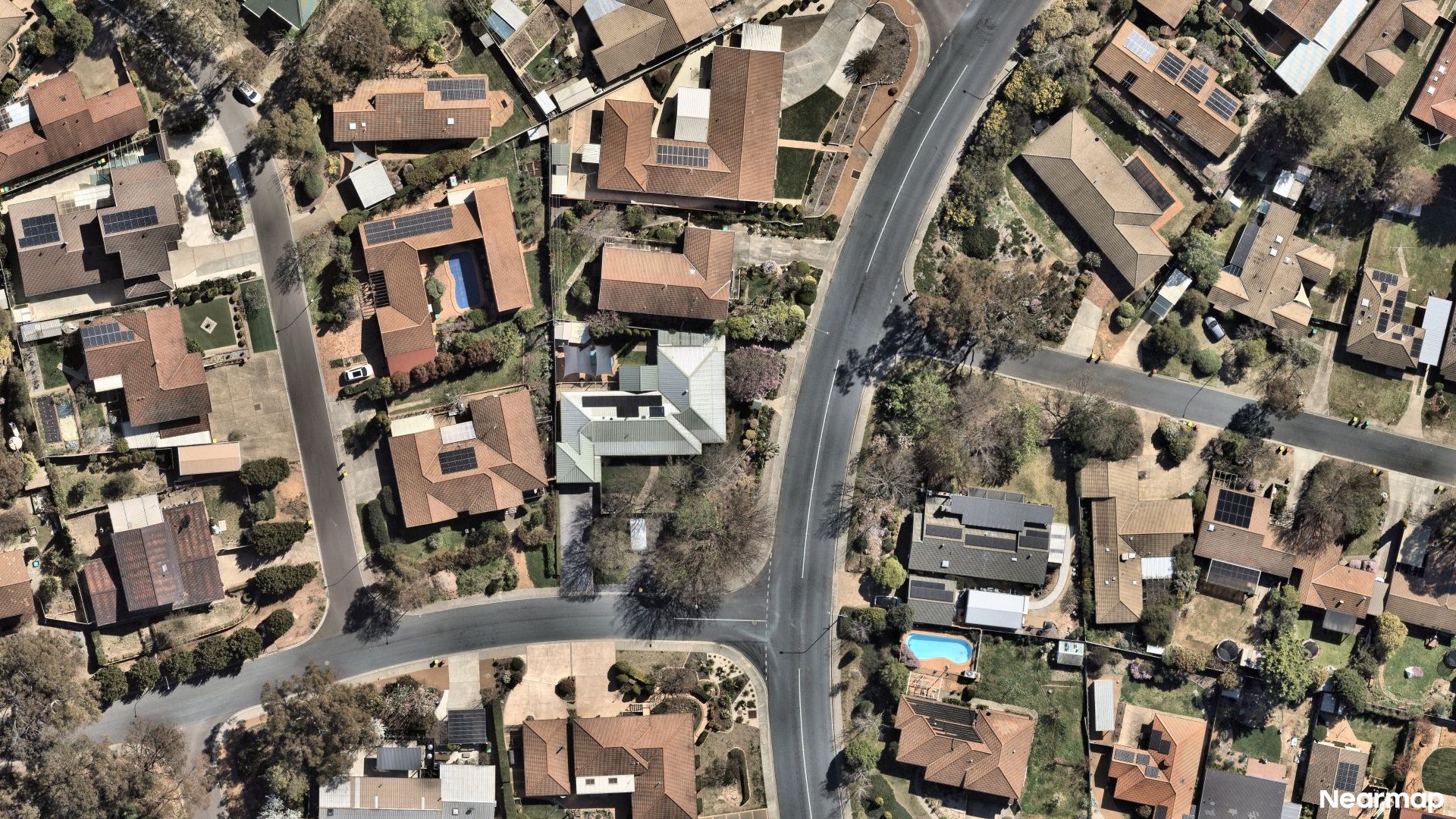 Vertical aerial view