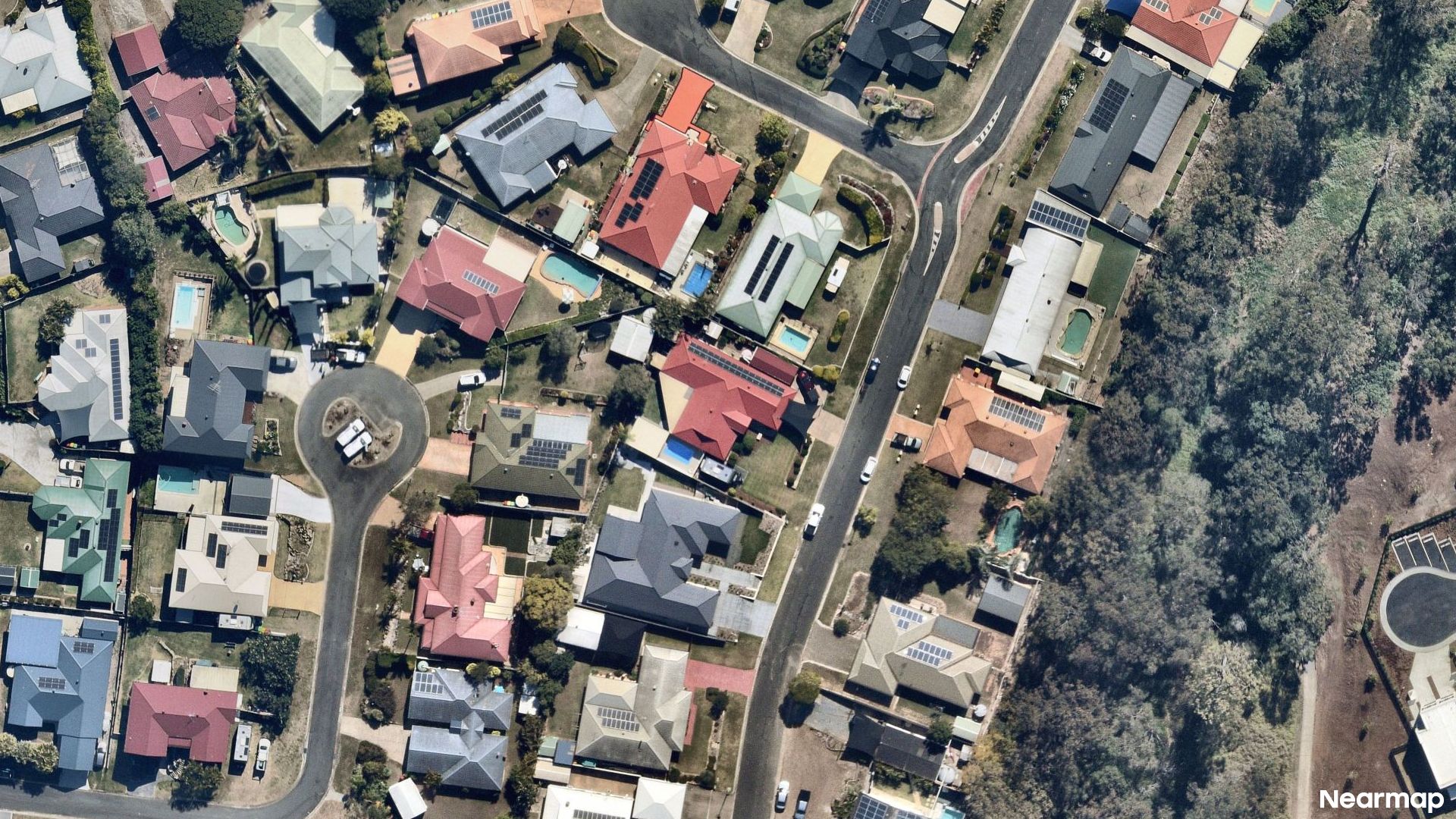 Vertical aerial view