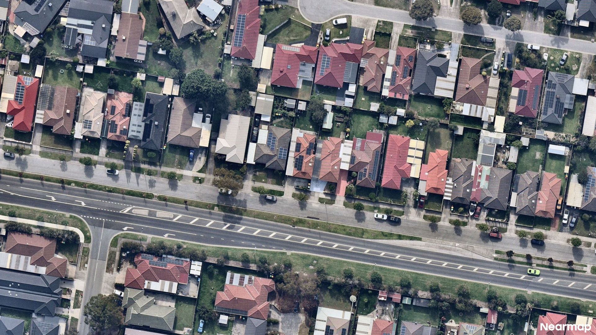 Vertical aerial view