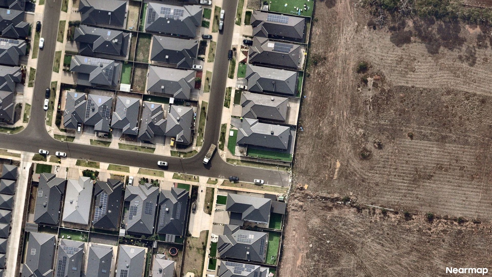 Vertical aerial view