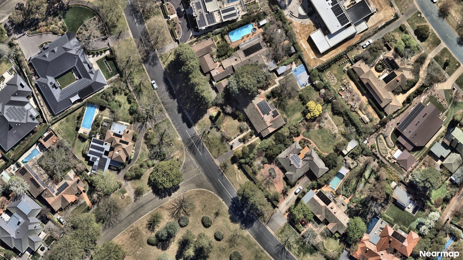 Vertical aerial view
