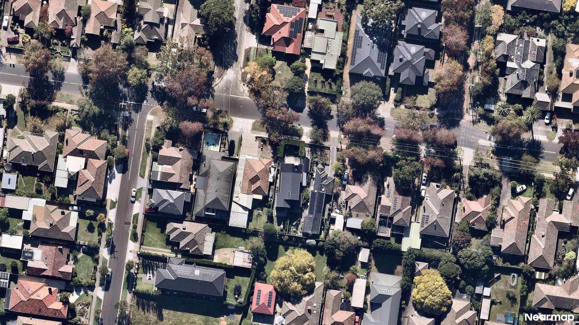 Vertical aerial view