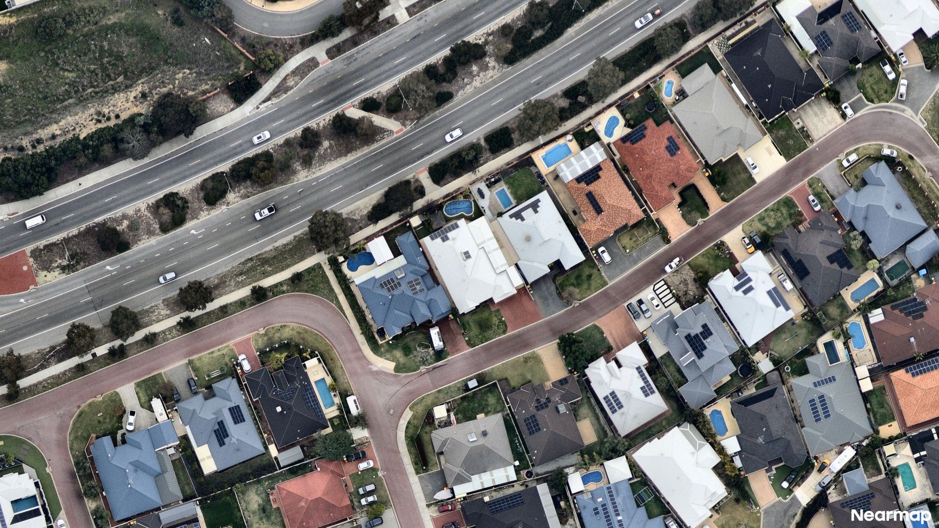 Vertical aerial view