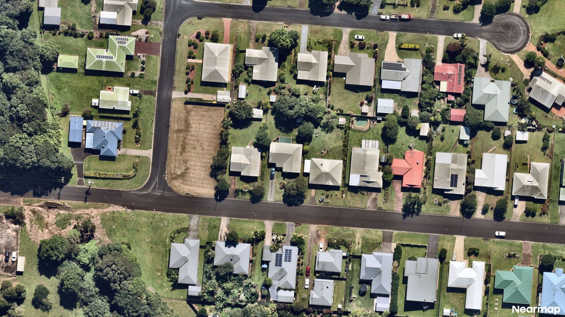 Vertical aerial view