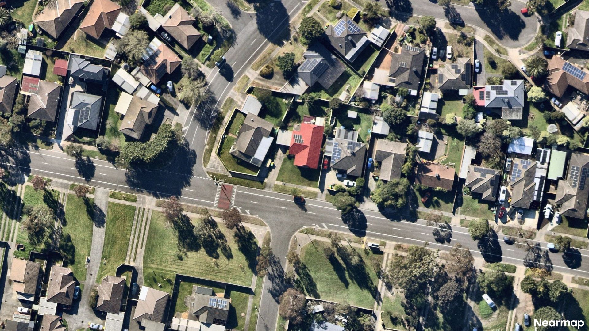 Vertical aerial view