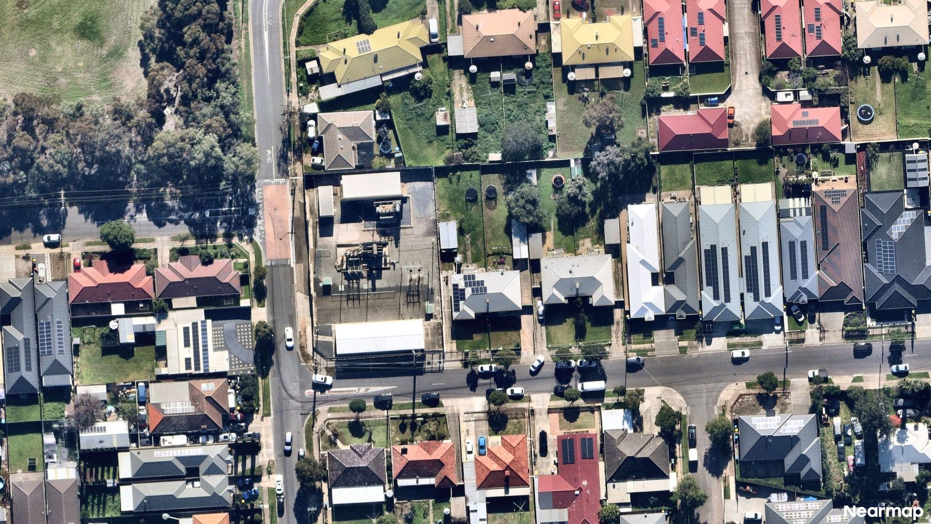 Vertical aerial view