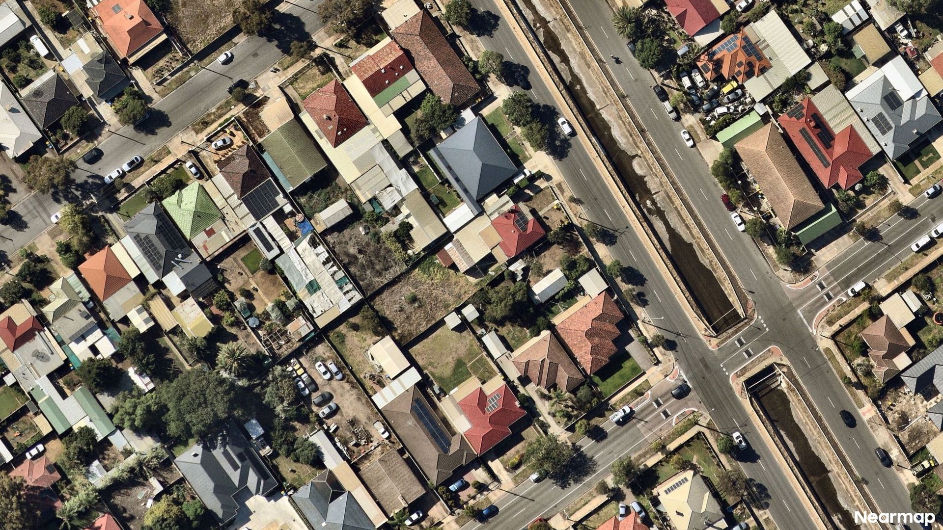 Vertical aerial view