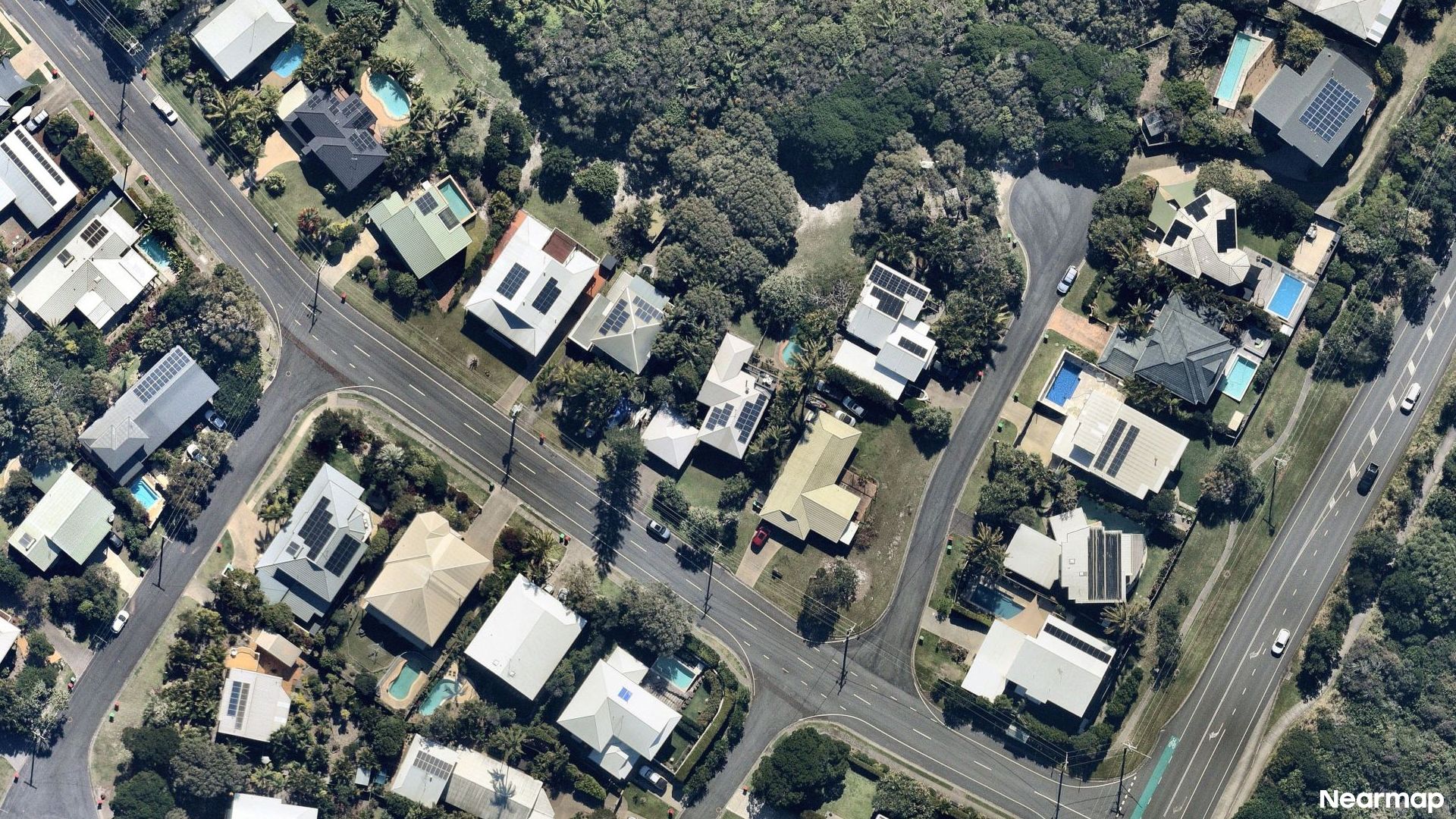 Vertical aerial view