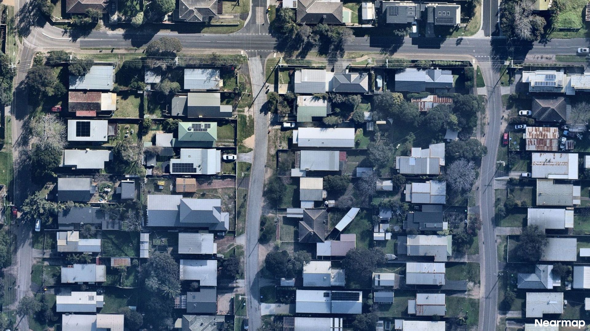 Vertical aerial view